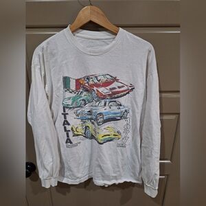 J. Galt Italia Car Graphic Long Sleeve Shirt